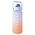 Garrafa Squeeze de Água Academia 2 Litros Fitness Weeze Tie Dye Azul e Laranja - Imagem 3