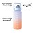 Garrafa Squeeze de Água Academia 2 Litros Fitness Weeze Tie Dye Azul e Laranja - Imagem 6