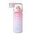 Garrafa Squeeze de Água Academia 2 Litros Fitness Weeze Tie Dye Rosa e Lilás - Imagem 3