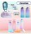 Kit 3 Garrafa De Água Squeeze Galão 2l Litros Motivacional Academia Colorida Antivazamento 3D Tie Dye Frases Português - Imagem 10