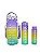 Kit com 3 Garrafas Squeeze coloridas com capacidade 2 L 700ml 260ml 3 Garrafas Motivacional de Água com Canudo e Adesivo - Imagem 27