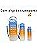 Kit com 3 Garrafas Squeeze coloridas com capacidade 2 L 700ml 260ml 3 Garrafas Motivacional de Água com Canudo e Adesivo - Imagem 9