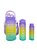 Kit com 3 Garrafas Squeeze coloridas com capacidade 2 L 700ml 260ml 3 Garrafas Motivacional de Água com Canudo e Adesivo - Imagem 25