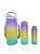 Kit com 3 Garrafas Squeeze coloridas com capacidade 2 L 700ml 260ml 3 Garrafas Motivacional de Água com Canudo e Adesivo - Imagem 26