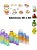 Kit com 3 Garrafas Squeeze coloridas com capacidade 2 L 700ml 260ml 3 Garrafas Motivacional de Água com Canudo e Adesivo - Imagem 14