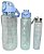 Kit 3 Garrafa De Água Squeeze Galão 2l Litros Motivacional Academia Transparente Antivazamento 3D Tie Dye Frases Portugu - Imagem 2