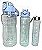 Kit 3 Garrafa De Água Squeeze Galão 2l Litros Motivacional Academia Transparente Antivazamento 3D Tie Dye Frases Portugu - Imagem 3