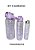 Kit 3 Garrafa De Água Squeeze Galão 2l Litros Motivacional Academia Transparente Antivazamento 3D Tie Dye Frases Portugu - Imagem 20