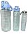Kit 3 Garrafa De Água Squeeze Galão 2l Litros Motivacional Academia Transparente Antivazamento 3D Tie Dye Frases Portugu - Imagem 1
