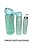 Kit 3 Garrafa De Água Squeeze Galão 2l Litros Motivacional Academia Transparente Antivazamento 3D Tie Dye Frases Portugu - Imagem 23