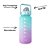 Garrafa Squeeze de Água Academia 2 Litros Fitness Weeze Tie Dye Verde e Lilas - Imagem 5