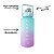 Garrafa Squeeze de Água Academia 2 Litros Fitness Weeze Tie Dye Verde e Lilas - Imagem 4