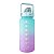 Garrafa Squeeze de Água Academia 2 Litros Fitness Weeze Tie Dye Verde e Lilas - Imagem 1