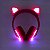 Headphone Bluetooth com Iluminação LED Fone Sem Fio de Gatinho Rosa - Imagem 7