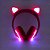 Headphone Bluetooth com Iluminação LED Fone Sem Fio de Gatinho Rosa - Imagem 8