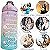 Kit 3 Garrafa De Água Squeeze Galão 2l Litros Motivacional Academia Colorida Antivazamento 3D Tie Dye - Imagem 15