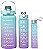 Kit 3 Garrafa De Água Squeeze Galão 2l Litros Motivacional Academia Colorida Antivazamento 3D Tie Dye - Imagem 3