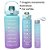 Kit 3 Garrafa De Água Squeeze Galão 2l Litros Motivacional Academia Colorida Antivazamento 3D Tie Dye - Imagem 21