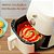 Kit 2 Peças Air Fryer Silicone Reutilizável Resistente ao Calor Livre de BPA Forma Redonda de Silicone Assadeira Air Fry - Imagem 7