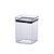 Kit 2 Pote Hermético Tampa Acrílico Porta Mantimento 1 L - Imagem 1