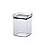 Kit 2 Pote Hermético Tampa Acrílico Porta Mantimento 1 L - Imagem 3