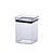 Kit 2 Pote Hermético Tampa Acrílico Porta Mantimento 1 L - Imagem 2
