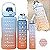 Kit 3 Garrafa De Água Squeeze Galão 2l Litros Motivacional Academia Colorida Antivazamento 3D Tie Dye Frases Português ( - Imagem 6