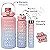 Kit 3 Garrafa De Água Squeeze Galão 2l Litros Motivacional Academia Colorida Antivazamento 3D Tie Dye Frases Português ( - Imagem 15