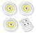 Kit 3 Lampadas Luminaria Led Controle Sem Fio Spot Remoto 15w - Imagem 2