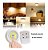Kit 3 Lampadas Luminaria Led Controle Sem Fio Spot Remoto 15w - Imagem 4