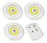 Kit 3 Lampadas Luminaria Led Controle Sem Fio Spot Remoto 15w - Imagem 1