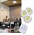 Kit 3 Lampadas Luminaria Spot 16 Leds Controle Sem Fio Remoto 15w - Imagem 5