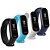 Kit 4 Pulseiras extras para MI Band 3 (Preta/Azul claro/Branca/Azul escuro) - Imagem 1