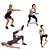 Kit 5 Faixas Elasticas Mini Band Exercicios em Casa Extensor Academia Yoga Pilates Fitness Crossfit - Imagem 16