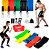 Kit 5 Mini Band + Kit 11 Elastico Extensor Treino Em Casa Exercícios Malhar Musculação Fisioterapia - Imagem 1