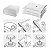 Kit 5 Saco Organizador a Vácuo Para Viagem Roupa Cobertor Closet Protetor Com Zíper Clink 50x60cm - Imagem 16