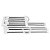 Kit com 2 Cabides Multifuncional para Calças de Inox com 5 Divisórias Branco Clink CK5151 - Imagem 8
