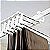 Kit com 2 Cabides Multifuncional para Calças de Inox com 5 Divisórias Branco Clink CK5151 - Imagem 18