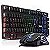Kit Gamer Teclado Semi Mecanico Gamer Iluminado, Mouse Gamer Com Led USB 3200DPI, 7 Botões - Imagem 3