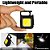 Lanternas pequenas COB, chaveiro recarregável brilhante de 800 lúmens Mini lanterna 3 modos de luz Luz de bolso portátil - Imagem 4