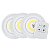 Luminária 3 Lâmpadas de Led Spot Branco frio 6500k Sem Fio Com Controle Remoto Sem fio e Fita Dupla Face - Imagem 7