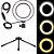 Luz e Iluminador Ring Light 6 Polegadas 36 Led Usb Led Misto Mesa - Imagem 8