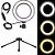 Luz e Iluminador Ring Light 6 Polegadas 36 Led Usb Led Misto Mesa - Imagem 7