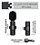 Microfone Lapela Wireless Sem Fio Compativel com iPhone iPad entrada Lightning - Imagem 8