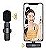 Microfone Lapela Wireless Sem Fio Compativel com iPhone iPad entrada Lightning - Imagem 17