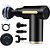 Mini Massageador Elétrico Muscular Recarregavel USB, Pistola Massageadora Corporal Portatil, 4 Ponteiras, 6 Velocidades - Imagem 1