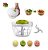 Mini Processador Alimentos Manual Triturador Cortador Mixer - Imagem 8