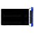 Mouse Pad Extra Grande 700x350x3mm Gamer Base Antiderrapante e Bordas Costuradas Preto Sem Estampa Exbom MP7035C - Imagem 2