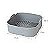 Panela de Silicone Quadrada Fritadeira Microondas C/Alça Forma 20x20cm Cesto para Air Fryer - Imagem 11