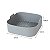 Panela de Silicone Quadrada Fritadeira Microondas C/Alça Forma 20x20cm Cesto para Air Fryer - Imagem 10